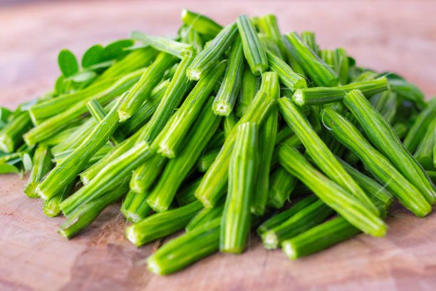 healthy drumsticks with wooden backrgound