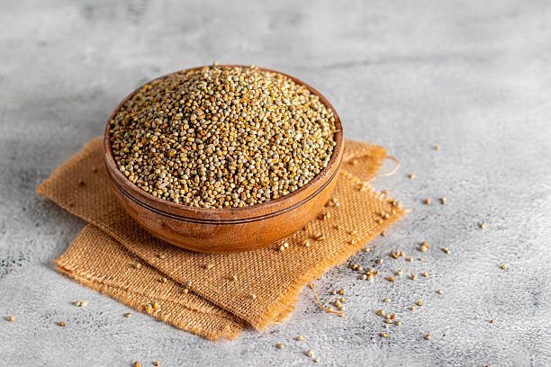 Bajra millet is a gluten-free grain rich in iron, fiber, and protein, supporting heart health, digestion, and sustained energy.